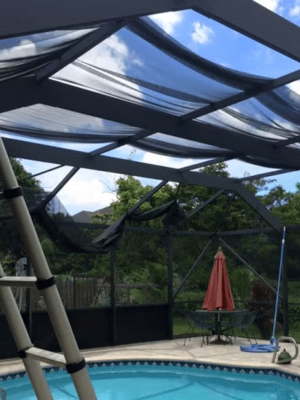 Black pool enclosure